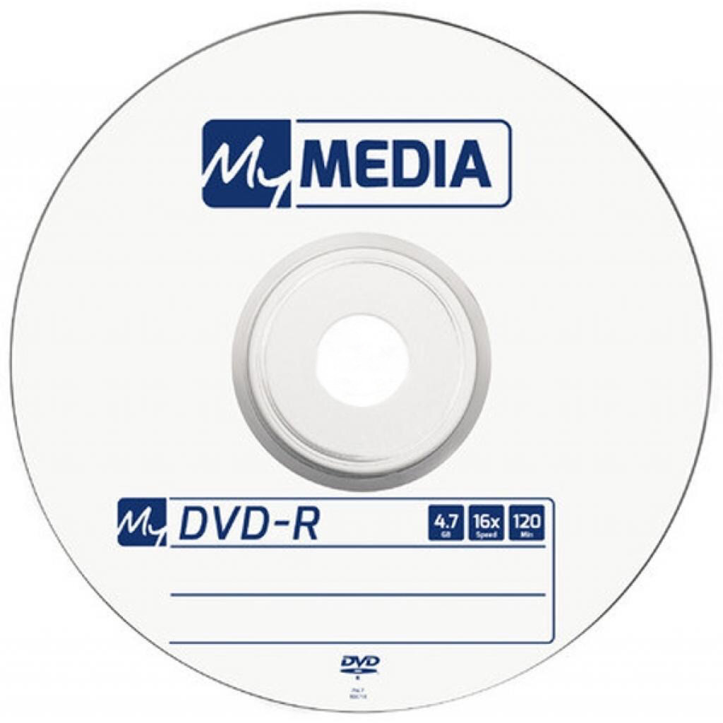 Диск DVD-R для видео MyMedia 16x Bulk/50