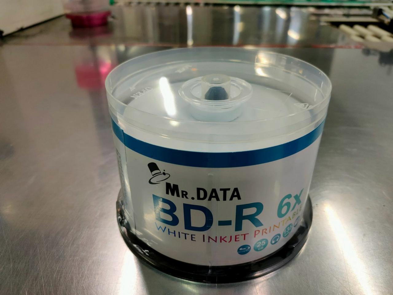 Диск BD-R Mr.Data 25GB 6X Printable Cake 50