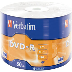Диск Verbatim DVD-R AZO 4.7GB 16X MATT SILVER WRAP Bulk/50