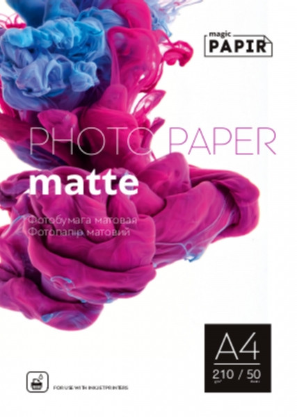 Фотобумага PAPIR А4 матовая 210g (50л)