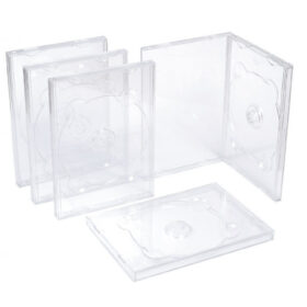 Бокс для 1 DVD диска Clear super Jewel (стекло )