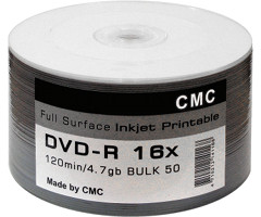 Диск DVD-R CMC Magnetics Рrintable Bulk/50 (принтовые)