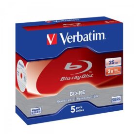 Диск Verbatim BD-RE SL 25GB 2x HARD COAT Jewel Case / 5