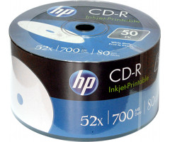 CD-R диски Hewlett-Packard Printable Bulk/50 (принтовые)