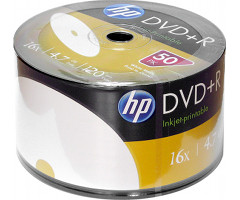 Диск DVD+R Hewlett-Packard Printable Bulk/50 (принтовые)