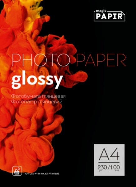 Фотобумага Papir A4 глянцевая 230g (100л)